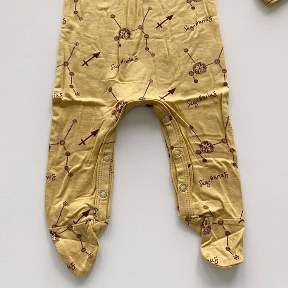 Kate Quinn Organics Sagittarius Baby Bamboo Footie 0-3 Months - Picture 3 of 6